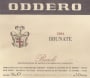 Oddero Barolo Brunate 2004 Front Label