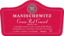 Mainschewitz Wine Concord American Cream Red Front Label