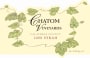 Chatom Syrah 2008 Front Label