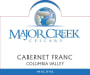 Major Creek Cellars Cabernet Franc 2013 Front Label