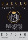 Boasso Barolo Gabutti 2005 Front Label