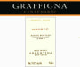 Graffigna Centenario Malbec 2005 Front Label