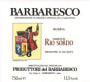 Produttori del Barbaresco Barbaresco Rio Sordo Riserva 2005 Front Label