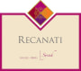 Recanati Upper Galilee Shiraz (OU Kosher) 2005 Front Label
