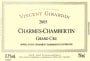 Vincent Girardin Charmes-Chambertin Grand Cru V.V. 2005 Front Label