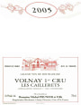 Prunier, M Volnay Les Caillerets Premier Cru 2005 Front Label
