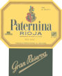 Paternina Gran Reserva 2006 Front Label
