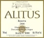 Bodegas Balbas Alitus Reserva 2006 Front Label