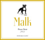 Malk Family Vineyards Pinot Noir 2013 Front Label