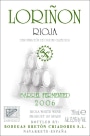 * Lorinon Barrel Fermented Blanco 2006 Front Label