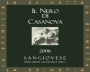 La Spinetta Toscana Il Nero di Casanova Sangiovese 2006 Front Label