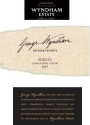 Wyndham George Wyndham Founder's Reserve Shiraz 2007 Front Label