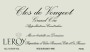 Domaine Leroy Clos Vougeot Grand Cru 2007 Front Label