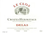 Delas Crozes-Hermitage Le Clos 2007 Front Label