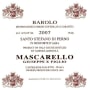 Giuseppe Mascarello Barolo Santo Stefano di Perno 2007 Front Label