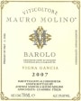 Mauro Molino Barolo 2007 Front Label