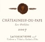 Vins de Vienne Chateauneuf de Pape Les Oteliees 2007 Front Label