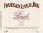 Francesco Rinaldi & Figli Barolo 2007 Front Label