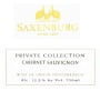 Saxenburg Private Collection Cabernet Sauvignon 2007 Front Label
