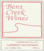 Bent Creek Winery Cabernet Sauvignon 2002 Front Label