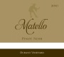 Matello Durant Vineyard Pinot Noir 2010 Front Label