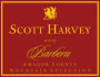 Scott Harvey Mountain Selection Barbera 2007  Front Label