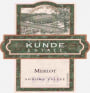 Kunde Merlot 2004 Front Label