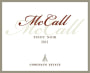 McCall Wines Corchaug Estate Pinot Noir 2013 Front Label