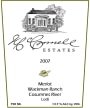 McConnell Estates Winery Wackman Ranch Merlot 2007 Front Label