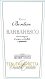 Tenuta Carretta Barbaresco Bordino 2008 Front Label