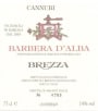 Brezza Barbera d'Alba Cannubi 2008 Front Label