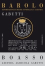 Boasso Barolo Gabutti 2008 Front Label
