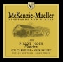 McKenzie-Mueller Vineyards & Winery Reserve Pinot Noir 2006 Front Label