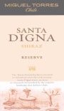 Miguel Torres Santa Digna Riserva Shiraz 2008 Front Label