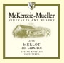 McKenzie-Mueller Vineyards & Winery Merlot 2004 Front Label
