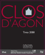 Clos d'Agon Emporda Tinto 2008 Front Label
