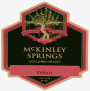 McKinley Springs Winery Syrah 2005 Front Label