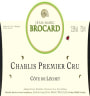 Brocard Chablis Cote de Lechet Premier Cru 2009 Front Label