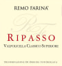 Remo Farina Valpolicella Classico Superiore Ripasso 2009 Front Label