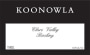 Koonowla Riesling 2009 Front Label
