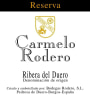 Carmelo Rodero Riserva 2009 Front Label
