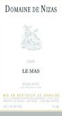Domaine de Nizas Le Mas 2009 Front Label