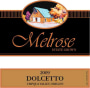 Melrose Wines Dolcetto 2009 Front Label