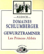 Domaines Schlumberger Les Princes Abbes Gewurztraminer 2009 Front Label