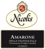 Nicolis Amarone Classico 2009 Front Label