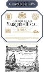 Marques de Riscal Rioja Gran Reserva 2009 Front Label