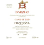 Brezza Barolo Cannubi 2009 Front Label