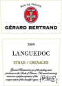 Gerard Bertrand Languedoc Syrah Grenache 2009 Front Label