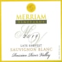 Merriam Vineyards Late Harvest Sauvignon Blanc 2014 Front Label