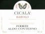 Aldo Conterno Barolo Bussia Cicala 2009 Front Label